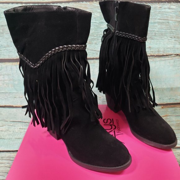 Corkys Bluffin, Black Faux Suede